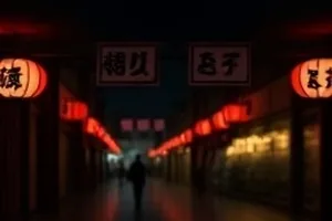 雾中车站雨夜对峙场景封面：站台灯光下两人一前一后的剪影